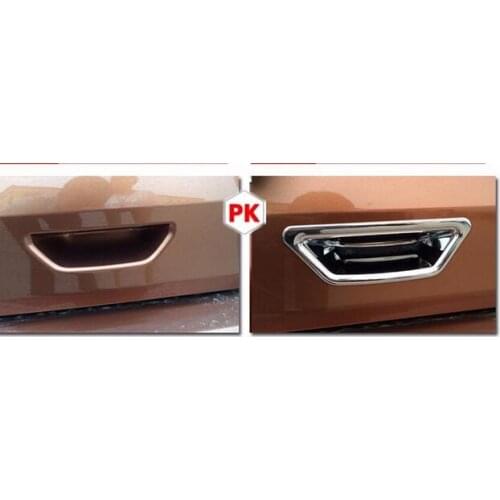 ABS Trunk Rear Door Handle Bowl Cover Trims For Nissan Rogue / X-trail 2014-2019