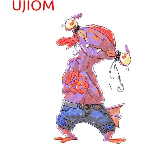 UJIOM Cartoon Hookfin Wall Stickers Child Bedroom Sticker Room Wall Japanese Decorations Wallpaper Waterproof Home Decor Decals