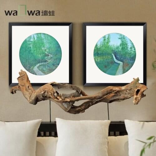 Frog wall scenery infinite simple Chinese Cao Zhiwen living room bedroom mural painting frame painting decorative painting