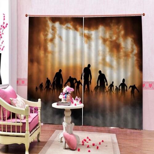Customizable Dance Club Curtains For Living room Bedroom Office Hotel Home Indoor Decor Polyester Set with Hooks