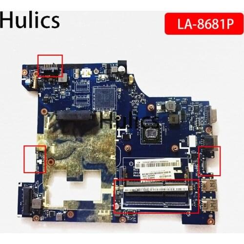 Hulics Original QAWGE LA-8681P LA-868 main card For Lenovo G585 Laptop Motherboard