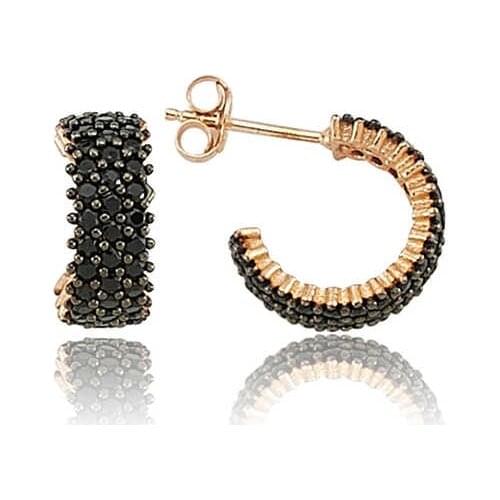 Original 925 Sterling Silver Full tour Black Rocky Earring , Quality products , Flashy Designs, kinds of Hundreds of earrings