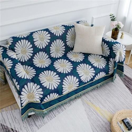 European style Sand Towel Covering Double-sided Thickened Lazy Man Sofa Blanket Tapestry Sofas Cover Blankets for Beds