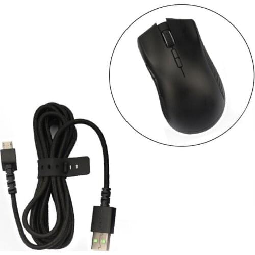 Durable Nylon Braided USB Mouse Cable Line for Razer Mamba Wireless Mouse 83XB