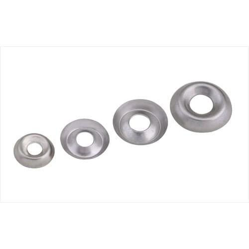 304 Stainless steel fish eye gasket 6#8#10#12# concave and convex gasket decorative hollow gasket bowl shaped gasket