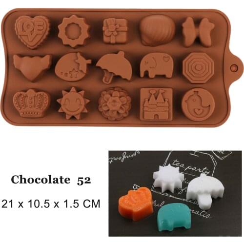 Silicone chocolate molds cake decorating tools cartoon DIY Non-stick Cake Mold Jelly&Candy Mold 3D baking 3D Ice mold
