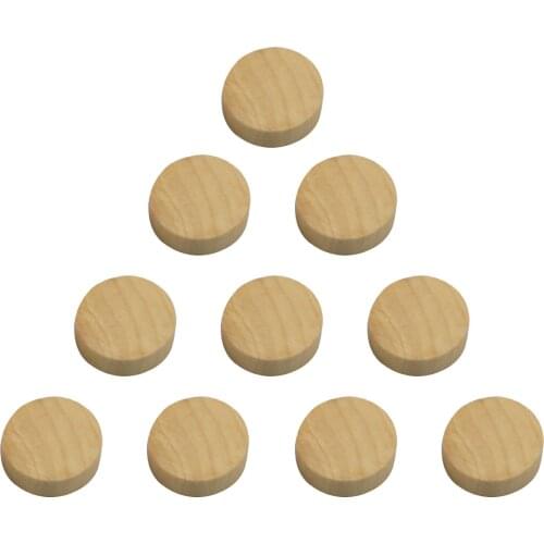10PCS Fast Sling Puck Game Piece Wooden Hockey Game Pieces For Replacing Lost Or Worn Chess Pieces