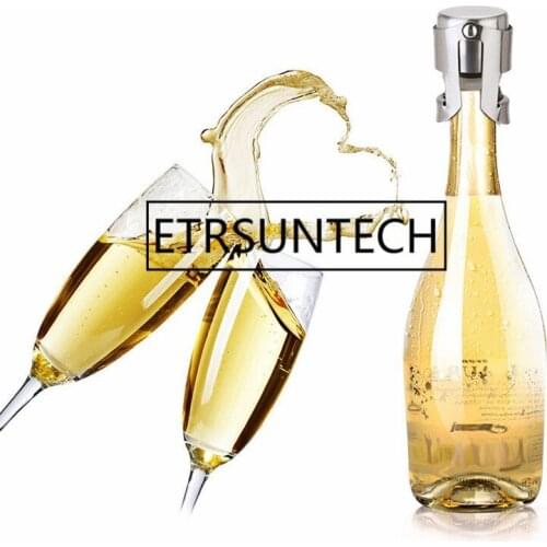 100pcs Stainless Steel Champagne Wine Bottle Stopper Bar Reusable Vacuum Portable Sealed Wine Champagne Plug Whalesale