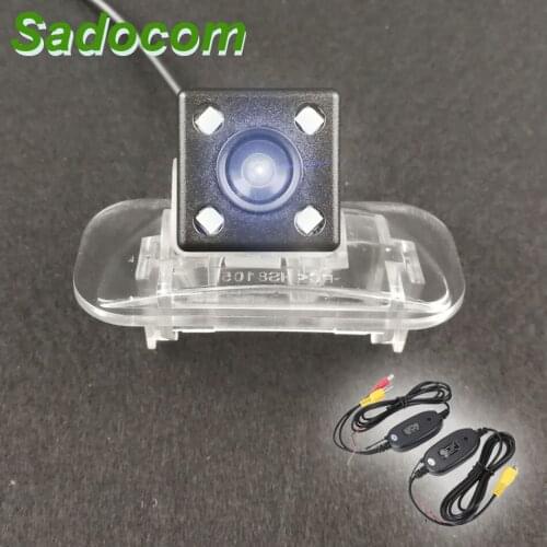 Car CCD HD 4 LED Night Vision Backup Rear View Camera Parking Assistance Waterproof For Mercedes Benz A / B Class B200 B160