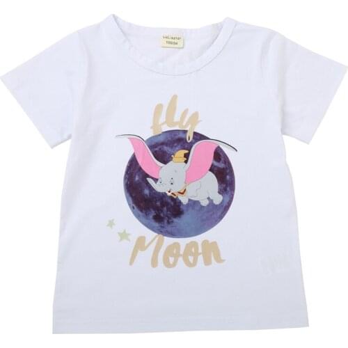 Childrens short-sleeved cartoon summer child T-shirt male and female pure cotton short sleeve T-shirt blouse boy girl new