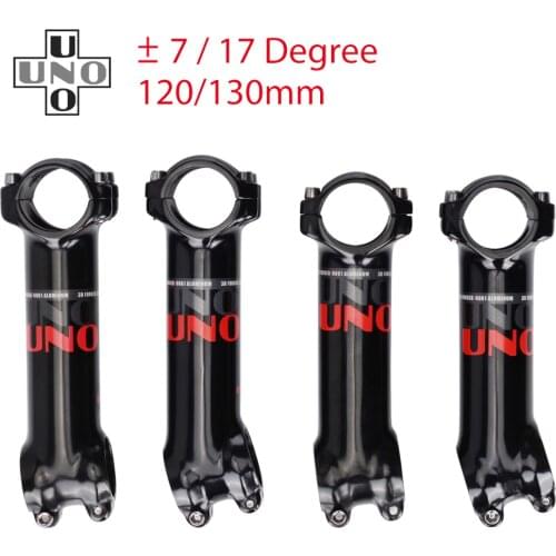 Road Bike Stem Ultralight Bicycle Stem ±7°17°UNO Long Bike Stem 31.8 120mm 130mm Aluminum Bike Accessories Handlebar Stem