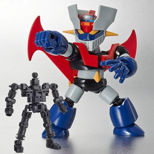 Original BANDAI Figure Rise SDCS 01/02 1/12 Scale Mazinger Z Q Version PVC Assemble Model Figure Kids Dolls Toys Figurals 10cm