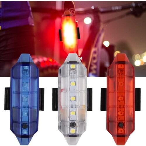 Bike Bicycle Light LED Taillight Rear Tail Safety Warning Cycling Portable Bright 4 Modes Cycling Rear Light Bike Accessories