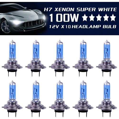 H7 100W 12V Car Fog Light Super Bright Car Headlight Bulbs Halogen Bulbs Auto Parking Lamp Led Bulbs Car Accessories