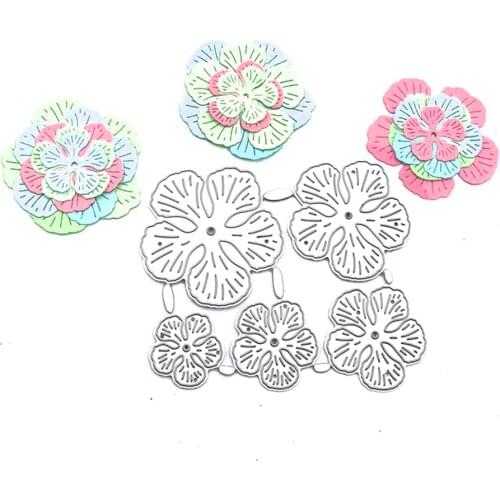 Julyarts Laminated Flowers New Cutting Dies For 2021 Scrapbook Stencil Mould Blade Punch Stencils Dies