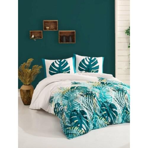 AMAZON 4 PIECES BEDDING SET - 200X220 CM - DUVET COVER SHEET 2PCS PILLOWCASES - 100% COTTON - COTE BLANC