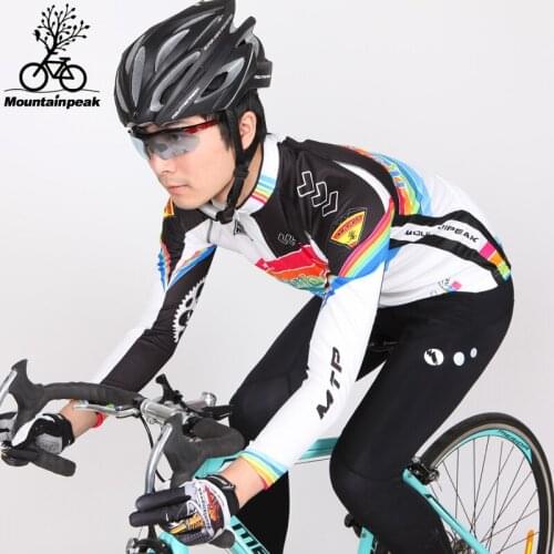 Mountainpeak Thin Fleece Long Sleeve Cycling Suits Autumn and Winter Mountain Bike Riding Set Ropa De Ciclismo Invierno Mujer