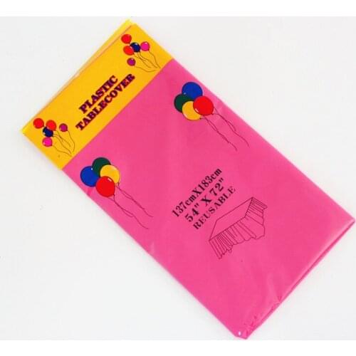 Rose red Disposable tablecloth Household Item wedding Party Tablecloth Disposable Plastic tablecloth Childrens outdoor supplies