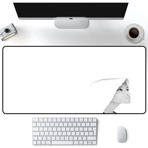 Solid Color Minimalism Table Mat White Mouse Pad XXL Gamer Desk Mat Large Keyboard Pad Game MousePad 90x40cm Gaming Accessories