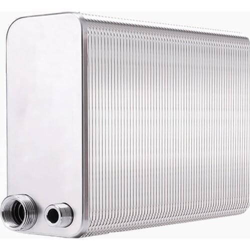 50 Plates Brazed Plate Heat Exchanger Beer Wort Chiller Cooler Home Brewing Beer Brazed Plate Type Water Heater Sus304