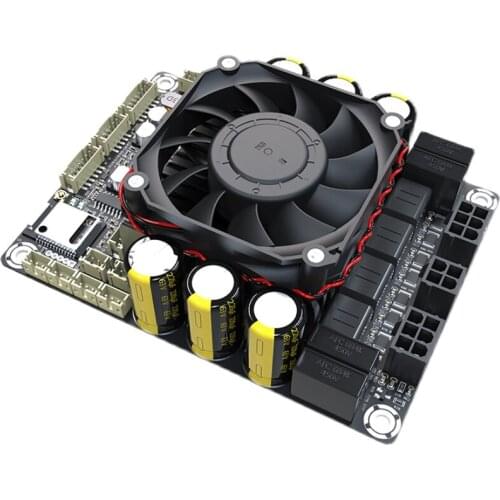 4x100W Bluetooth power amplifier board 5.0 with ADAU1701 DSP support 4.0/2.1/2.0 max 200W