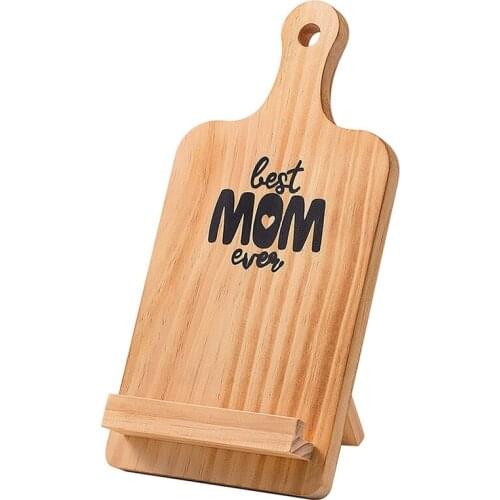Gifts for Mom Birthday Mothers Day Gifts for Women,Wooden Cutting Board Recipe Cookbook for iPad Tablet Stand Holder