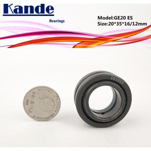 Kande Bearings GE20ES Radial spherical plain bearings (bulk eye bearings) 4pcs GE20 ES 20*35*16(12)mm GE20