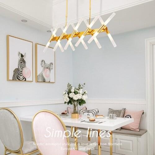 Post modern Nordic style chandeliers bed dining living room study aisle hanging light hotel restaurant lightings luxurious lamps