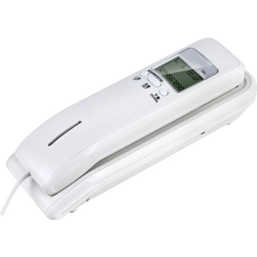 Trim line Corded Phone with Dual LCD Display, Caller ID, Dual Systems, Adjustable Ringtone Volume Desk Wall Telephone for Home