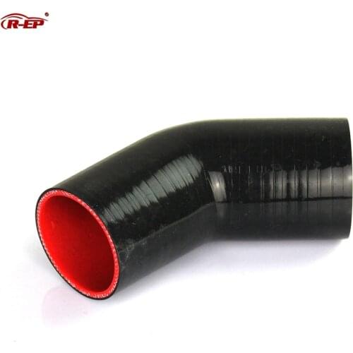 R-EP 45 degree Silicone Elbow Hose 38 45 51 57 63 70 76 83 89MM Rubber Joiner Bend Tube for Turbo Cold Air Intake Connection