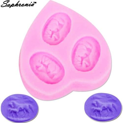 Sophronia Running Horse 1pcs UV Resin Silicone Mold for decorative-craft Jewelry Flower Dried Epoxy Resin m609