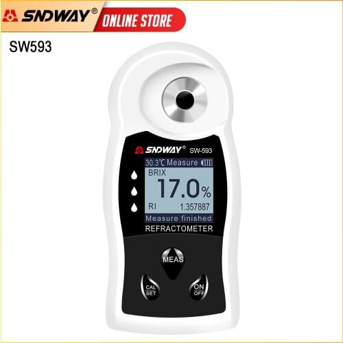 SNDWAY Digital Refractometer Sugar Brix Meter Hydrometer Sugar Refractometer for Beer Fruit Wine 0-55