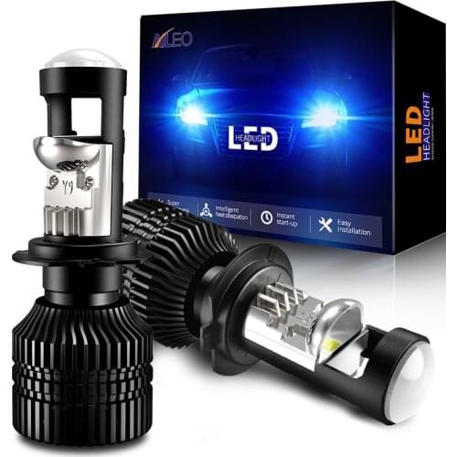 AILEO Mini H7 LED Bulb Projector Lens Automobles Headlight Lamp 70W/Pair 16000LM 12V RHD LHD