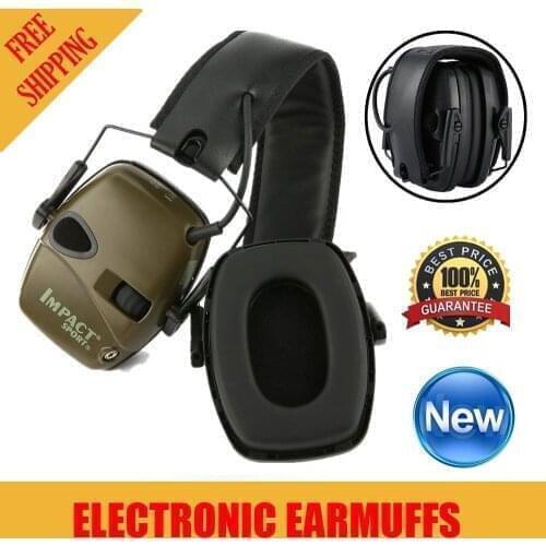 Hot Outdoor Sports Anti-noise Impact Sound Amplification Electronic Shooting Earmuff Tactical Hunting Hearing Protective Headset