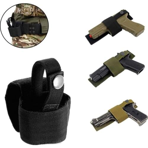 Universal Molle Airsoft Holster Belt Waist Handgun Pouch Shooting Hunting Pistol Holder Tactical Concealed Carry