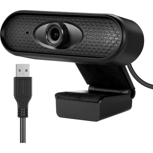 1080P HD Web Camera PC Computer USB Driver-free Webcam with Noise-cancelling Mic for Teleconferencing Live Streaming