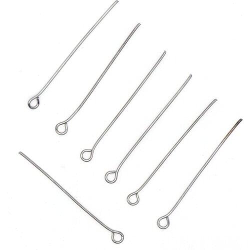 Factory Fashion Cheap 20mm~45mm Eye Head Pin Gun Black Color Eye Head Pins Findings DIY Jewelry Making Jewelry Accessories