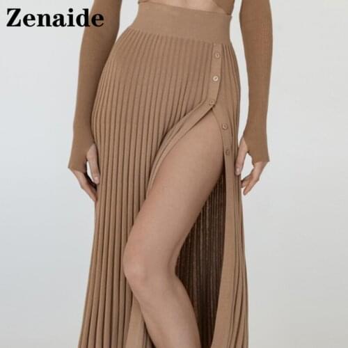 Женские трикотажные юбки ZENAIDE China At AliExpress