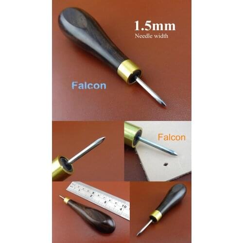 1pc 1.5mm Leather Craft Cocobolo Handle Sewing Stitching Diamond Point Awl Tool - Carving Stamping Knife Cutter Punch Chisel