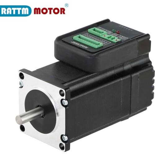 1pcs Nema23 JSS57P2N 2N Closed Loop Integrated Digital Hybrid Servo Stepper Motor 200KHZ 6A DC24V-48V Closed Loop Driver CNC