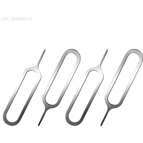 10000pcs/lot Universal Metal Sim Card Eject Pin Key Tool Needle SIM Card Tray Holder Eject Pin for iphone X XR Xiaomi Samsung