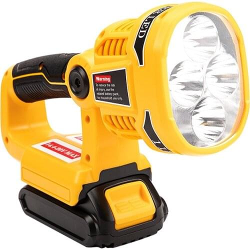 12w Portable LED Work Light For Dewalt 18V 20V Max DCB140 DCB200 Battery USB Outdoor Tools Flashlight (NO Battery,NO Charger)
