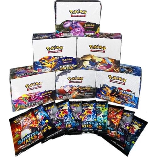 324 Pcs New English Sun & Moon Unbroken Bonds Cards Toys Pokemon Card Game Battle Carte Booster Box Trading Collection Card Toy