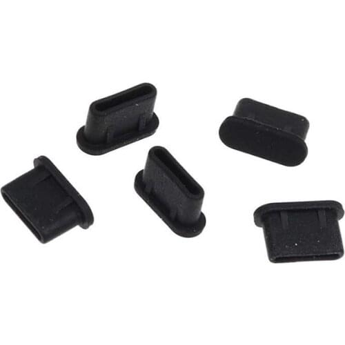 5pcs Dustproof Cover Cap Jack Charger Plug Type-C Port Anti-dust For Mobile Phone GDeals