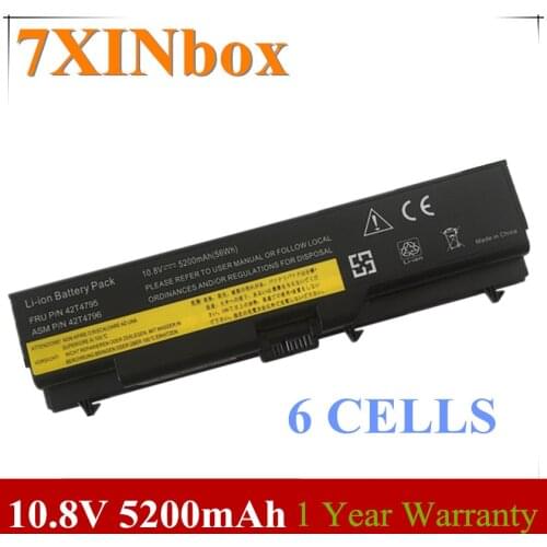 7XINbox Battery 42T4737 42T4753 42T4757 For Lenovo ThinkPad T410 T410i T420 T510 T510i T520 T520i W510 W520 51J0499 57Y4185