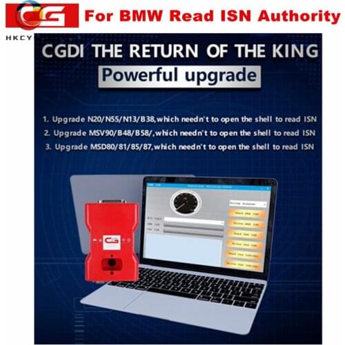 CGDI Prog for BMW Upgrade MSV90/N20/N55/N13/B38/B48/B58/MSD80/MSD81/MSD85/MSD87 Read ISN Authority No Need Opening
