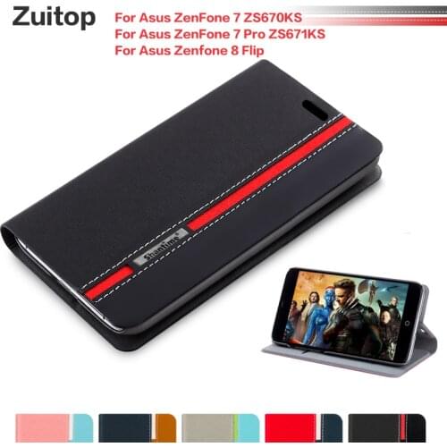Cowboy Leather Phone Bag Case For Asus ZenFone 7 ZS670KS Flip Case For Asus ZenFone 7 Pro ZS671KS Case Soft Silicone Back Cover