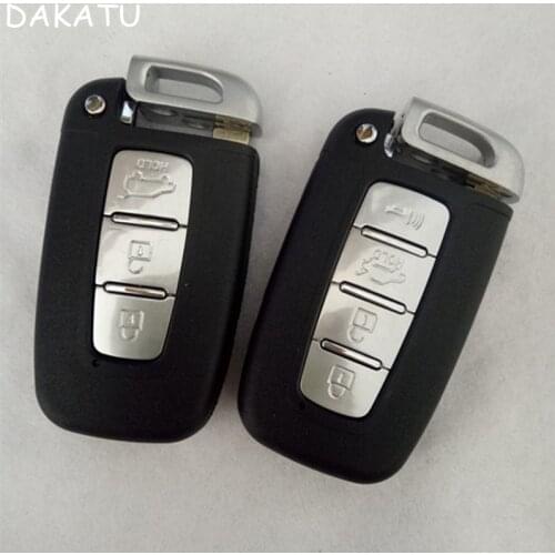 DAKATU 3/4 Button Smart remote key shell for Hyundai IX35 Sonata 8 Kia K2 K5 Sportage Forte Replacement smart shell