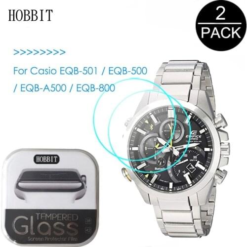 For Casio EQB-501 EQB-500 EQB-800 EQB-A500 Clear 0.3mm 2.5D Tempered Glass Screen Protector GPS Smart Watch LCD Protective Film