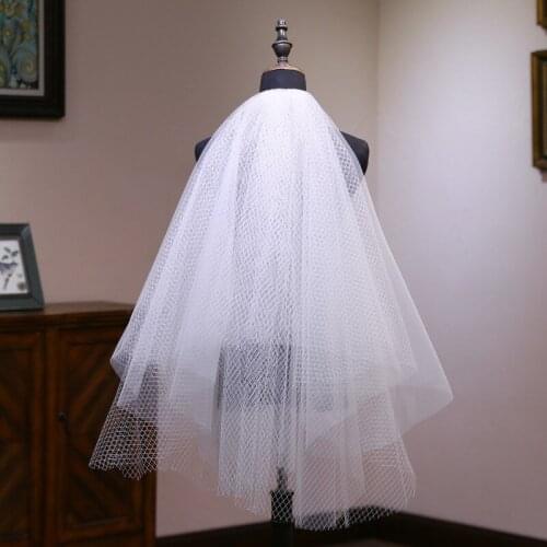 European style bridal veil female headdress multi-layer starry sky master wedding dress new wedding short paragraph super fairy